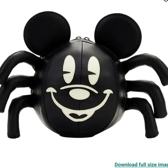 Loungefly x Disney Mickey Mouse Spider Glow in the Dark Crossbody Bag Purse NWT